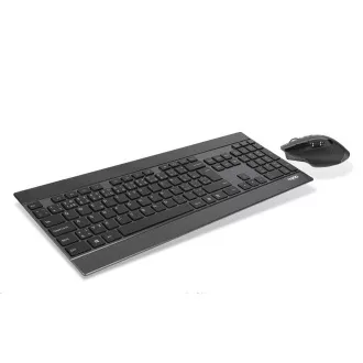 RAPOO set klávesnica a myš 9900M multi-mode bezdrôtový ultra-slim CZ/SK, čierna