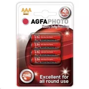 AgfaPhoto zinková batéria AAA, blister 4ks