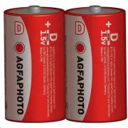 AgfaPhoto zinková batéria R20/D, shrink 2ks