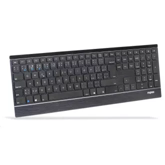 RAPOO klávesnica E9500M Multi-mode Wireless Ultra-slim Keyboard Black RAPOO klávesnica E9500M Multi-mode Wireless Ultra-slim Keyboard Black