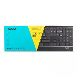 RAPOO klávesnica E9500M Multi-mode Wireless Ultra-slim Keyboard Black RAPOO klávesnica E9500M Multi-mode Wireless Ultra-slim Keyboard Black