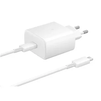 Samsung cestovná nabíjačka EP-TA845XWE, Quickcharge 45W, USB-C, biela Samsung cestovná nabíjačka EP-TA845XWE, Quickcharge 45W, USB-C, biela