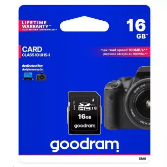 GOODRAM SDHC karta 16GB (R:100/W:10 MB/s) UHS-I Class 10