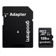 GOODRAM microSDXC karta 256GB M1AA (R: 100/W: 10 MB/s), UHS-I Class 10, U1 + Adapter