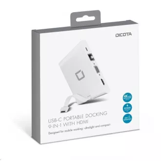 DICOTA USB-C Portable Docking 9-in-1 with HDMI