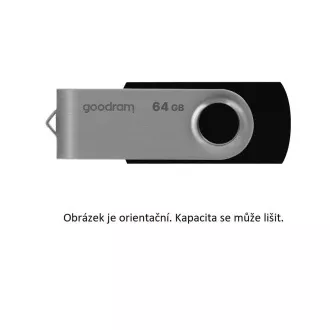 GOODRAM Flash Disk 64GB UTS2, USB 2.0, čierna