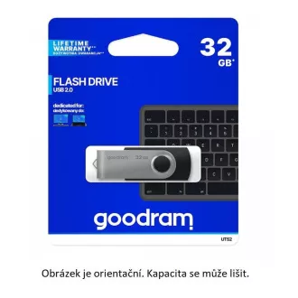 GOODRAM Flash Disk 64GB UTS2, USB 2.0, čierna
