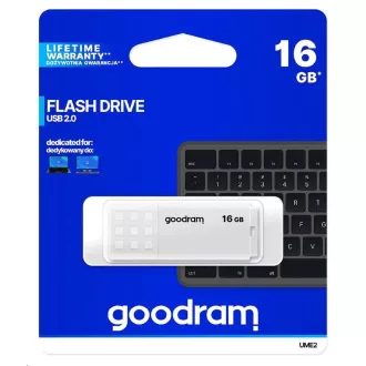 GOODRAM Flash Disk 16GB UME2, USB 2.0, biela