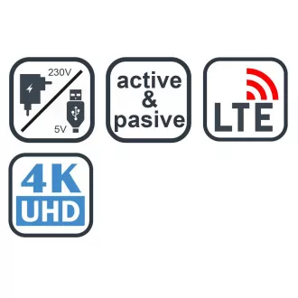 EVOLVEO Xany 5 LTE, 230/5V, aktívna izbová anténa DAB+/DVB-T2, filter LTE