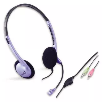 GENIUS slúchadlá s mikrofónom HS-02B, 3.5mm jack GENIUS slúchadlá s mikrofónom HS-02B, 3.5mm jack