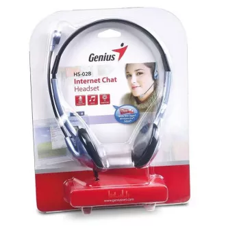 GENIUS slúchadlá s mikrofónom HS-02B, 3.5mm jack GENIUS slúchadlá s mikrofónom HS-02B, 3.5mm jack