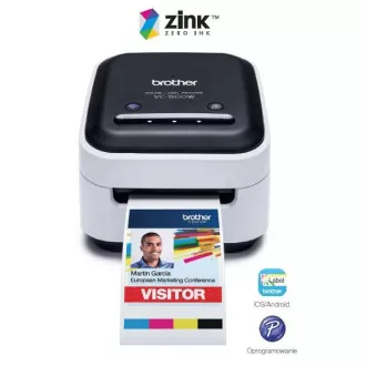 BROTHER tlačiareň štítkov FOTO - VC500W - WIFI, USB, COLOR bez potreby atramentu - Integrovaný odstrih