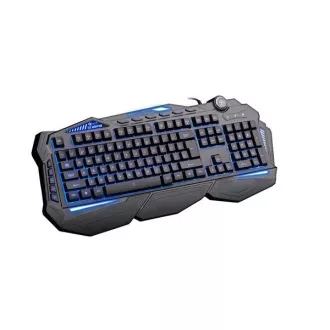 C-TECH klávesnica SCORPIA V2 (GKB-119), herná, CZ/SK, 7 farieb podsvietenia, programovateľná, čierna, USB