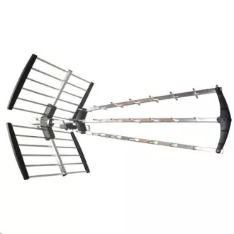 Solight vonkajšia DVB-T anténa, 17dB, UHF, 21. - 60. kanál, LTE/4G filter