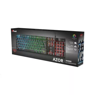 TRUST herná klávesnica GXT 835 Azor Illuminated Gaming Keyboard