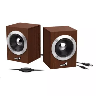 GENIUS repro SP-HF280, 2.0, 6W, drevené, hnedé GENIUS repro SP-HF280, 2.0, 6W, drevené, hnedé