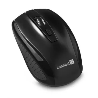 CONNECT IT Bezdrôtová optická myš (+ 2x AAA batéria zadarmo), čierna CONNECT IT Bezdrôtová optická myš (+ 2x AAA batéria zadarmo), čierna