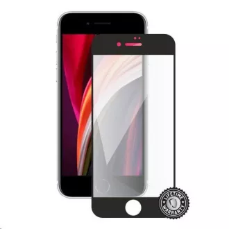 Screenshield ochrana displeja Tempered Glass pre APPLE iPhone SE (2020), full cover, čierna