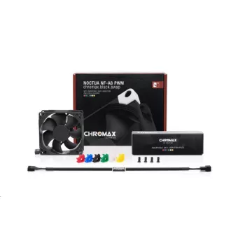 NOCTUA ventilátor NF-A8 PWM chromax.black.swap, 80x80x25 mm NOCTUA ventilátor NF-A8 PWM chromax.black.swap, 80x80x25 mm