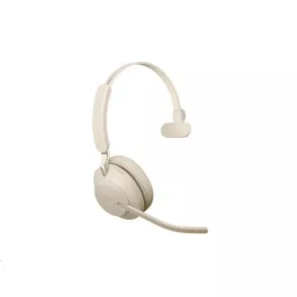 Jabra náhlavná súprava Evolve2 65, Link 380c MS, mono, béžová