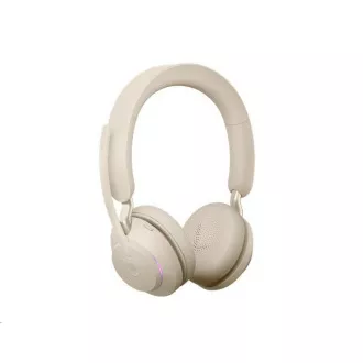 Jabra náhlavná súprava Evolve2 65, Link 380c MS, stereo, béžová