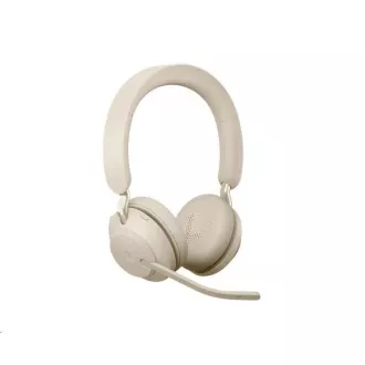 Jabra náhlavná súprava Evolve2 65, Link 380c MS, stereo, béžová