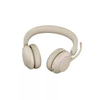 Jabra náhlavná súprava Evolve2 65, Link 380c MS, stereo, béžová