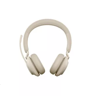 Jabra náhlavná súprava so stojanom Evolve2 65, Link 380a MS, stereo, béžová Jabra náhlavná súprava so stojanom Evolve2 65, Link 380a MS, stereo, béžová