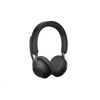 Jabra náhlavná súprava so stojanom Evolve2 65, Link 380a MS, stereo, čierna