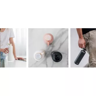 Equa Smart - múdra fľaša, oceľ, Dark Grey