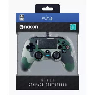 Nacon Wired Compact Controller - ovládač pre PlayStation 4 - camo