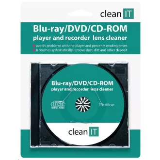 CLEAN IT čistiace CD pre Blu-ray/DVD/CD-ROM prehrávače (náhrada za CL-32) CLEAN IT čistiace CD pre Blu-ray/DVD/CD-ROM prehrávače (náhrada za CL-32)