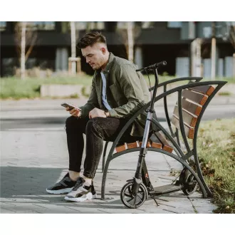 Skladacia kolobežka MOVINO X-Way s ručnou aj nášľapnou brzdou, čierna Skladacia kolobežka MOVINO X-Way s ručnou aj nášľapnou brzdou, čierna