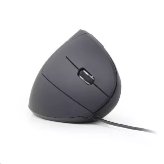 GEMBIRD myš MUS-ERGO-01, drôtová, optická, vertikálna, 1200-3200 dpi, USB, čierna GEMBIRD myš MUS-ERGO-01, drôtová, optická, vertikálna, 1200-3200 dpi, USB, čierna