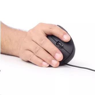 GEMBIRD myš MUS-ERGO-01, drôtová, optická, vertikálna, 1200-3200 dpi, USB, čierna GEMBIRD myš MUS-ERGO-01, drôtová, optická, vertikálna, 1200-3200 dpi, USB, čierna