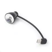 GEMBIRD USB lampička k notebooku, flexibilná, čierna