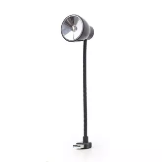 GEMBIRD USB lampička k notebooku, flexibilná, čierna