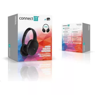 CONNECT IT bezdrôtové náhlavné slúchadlá, čierna