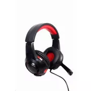 GEMBIRD slúchadlá s mikrofónom GHS-U-5.1-01, gaming, 5.1 surround, čierno-červená, USB