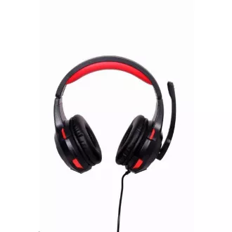 GEMBIRD slúchadlá s mikrofónom GHS-U-5.1-01, gaming, 5.1 surround, čierno-červená, USB