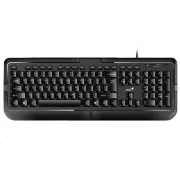 GENIUS klávesnica KB-118, drôtová, PS/2, CZ+SK layout, čierna