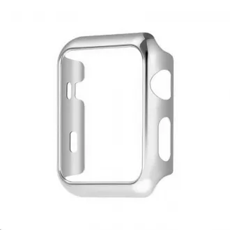 COTEetCI polykarbonátové púzdro pre Apple Watch 44 mm strieborné