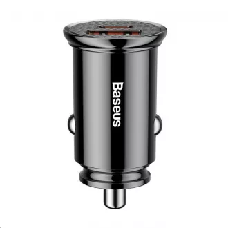 Baseus Circular Plastic nabíjačka do auta 30W (PD3.0, QC4.0+ SCP AFC) čierna