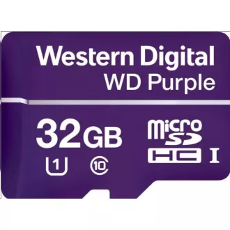 WD MicroSDHC karta 32GB Purple WDD032G1P0C Class 10, 16TBW WD MicroSDHC karta 32GB Purple WDD032G1P0C Class 10, 16TBW