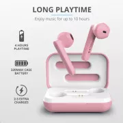 TRUST slúchadlá Primo Touch Bluetooth Wireless Earphones - pink
