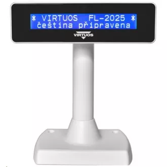 Virtuos zákaznícky displej Virtuos FL-2025MB 2x20, USB, biely