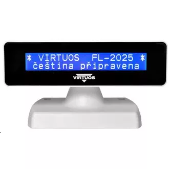 Virtuos zákaznícky displej Virtuos FL-2025MB 2x20, USB, biely