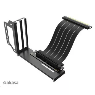 AKASA RISER BLACK PRO, Vertical GPU Holder + Premium PCIe 3.0 Riser cable AKASA RISER BLACK PRO, Vertical GPU Holder + Premium PCIe 3.0 Riser cable