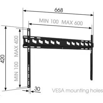 Vogel's MA4000 - fixný TV držiak L