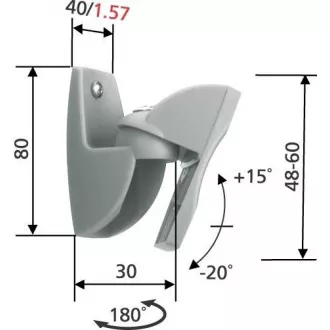 Vogel's VLB500 B - univerzálny držiak na repro do 5 kg, čierny